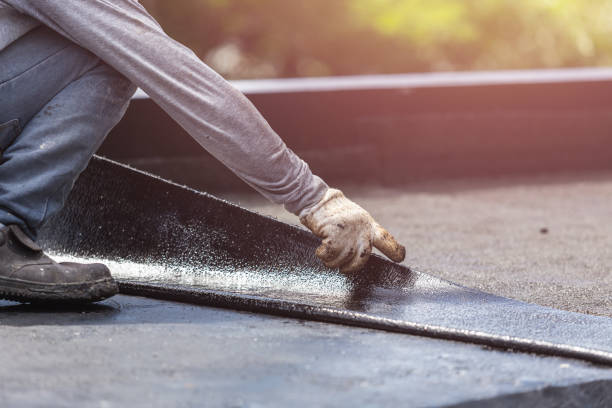 Professional Basement Waterproofing technician working in Overpeck, OH